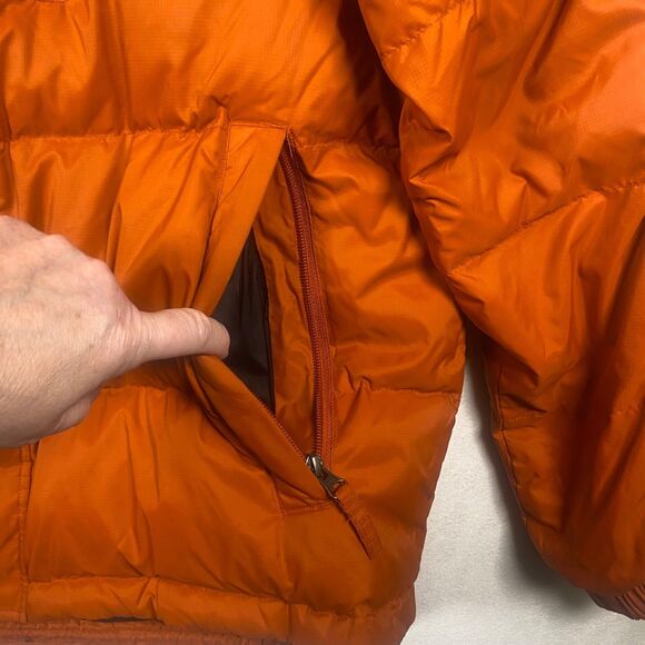 Timberland Duck Down Puffer Jacket Orange XL Quilted Winter Coat Style 2257J Men - Picture 9 of 13
